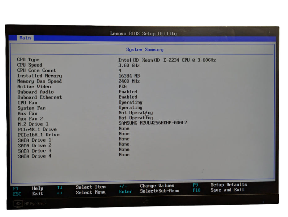Lenovo ThinkStation P330 Xeon E-2234 16GB RAM 256GB NVMe NVIDIA P1000