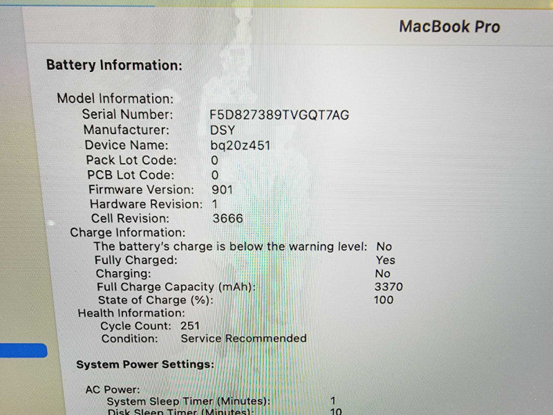 Apple Macbook Pro 2017 13\\" 2-Core i5-7360U @ 2.3GHz 8GB DDR3 500GB SSD (