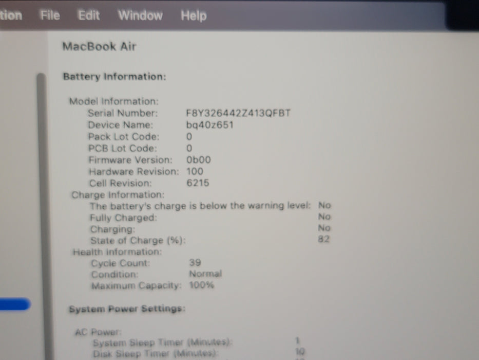 Apple Macbook Air 2022 M2 @ 3.49GHz 16GB RAM 250GB SSD [A2681 | C]