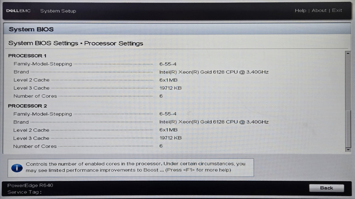 Dell PowerEdge R640 - 2x Xeon Gold 6128 128GB DDR4 2x 12Gbps HBA 2x 750W PSU
