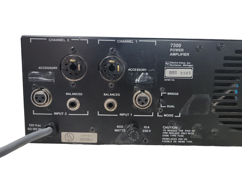 Electro Voice EV Model 7300 Stereo Power Amplifier