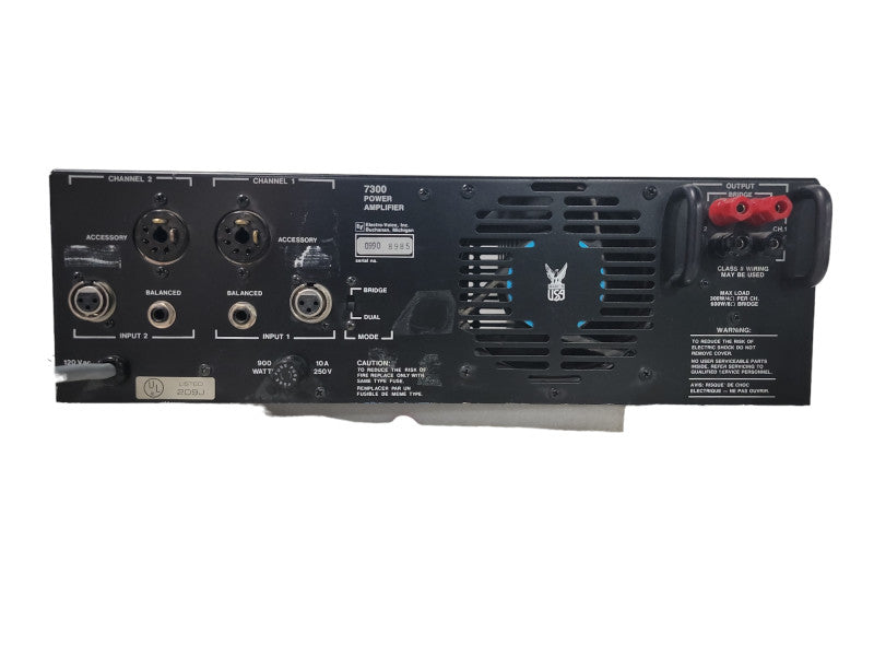 Electro Voice EV Model 7300 Stereo Power Amplifier