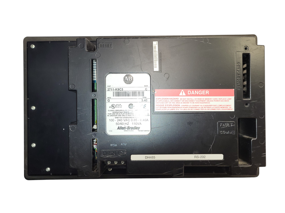 Allen Bradley 2711-K9C3 /C Rev E FRN 4.41 PanelView 900 HMI Display 2711K9C3