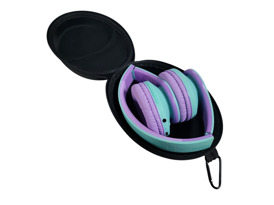 PowerLocus P2 wireless kids headphones Bluetooth over-ear foldable