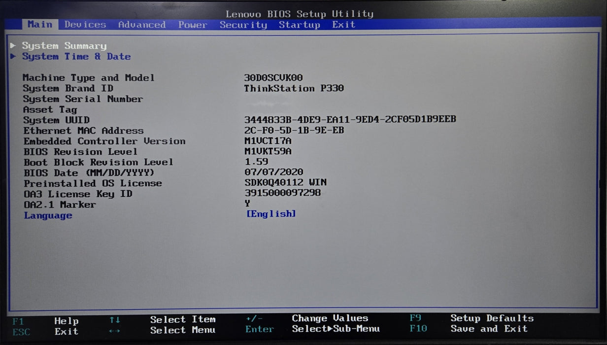 Lenovo ThinkStation P330 Tower - Xeon E-2224 16GB Quadro M2000 No HDD