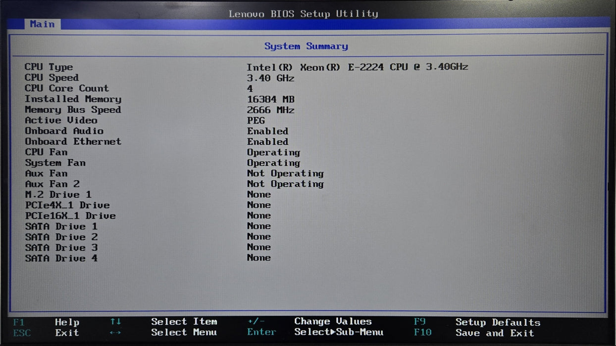 Lenovo ThinkStation P330 Tower - Xeon E-2224 16GB Quadro M2000 No HDD
