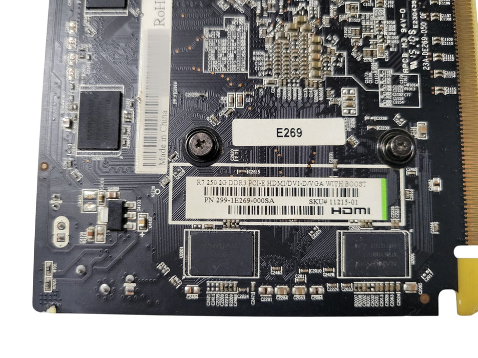 Sapphire Radeon R7 250 2GB DDR3 WITH BOOST - HDMI DVI VGA