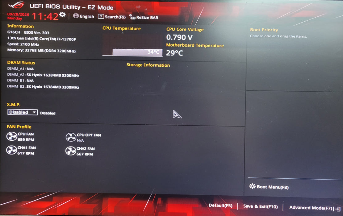 ASUS ROG Strix G16CH Tower Intel i7-13700F CPU 32GB RAM No HDD GTX 1660