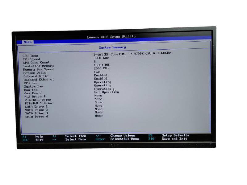 Lenovo ThinkStation P330  i7 - 9700K CPU @ 3.60GHz 16GB DDR4 Î¸
