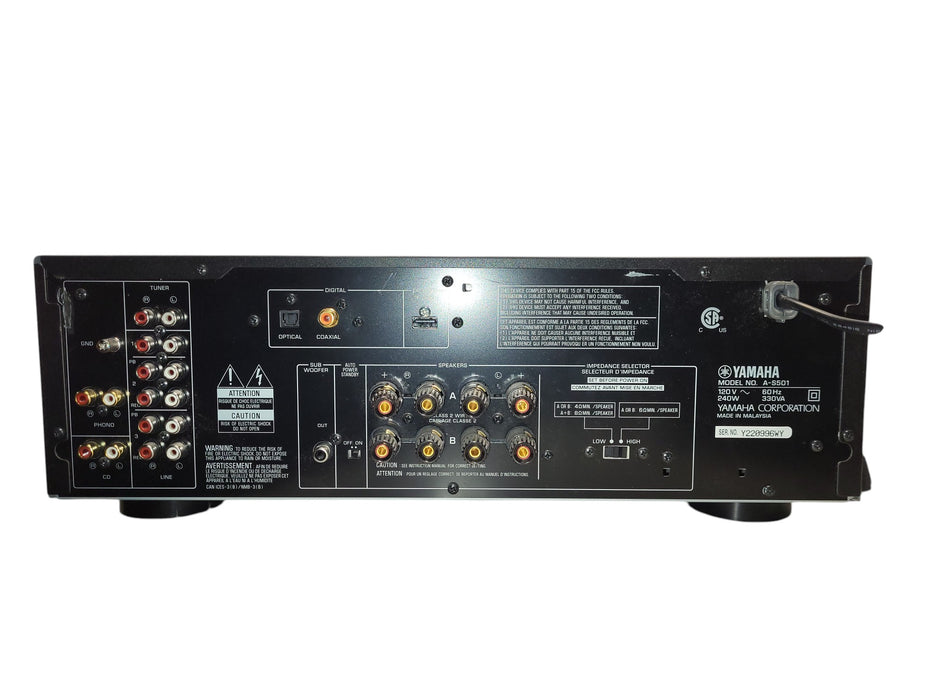 YAMAHA A-S501 Integrated Amplifier Amp Silver Hi-Res DAC 100V No remote