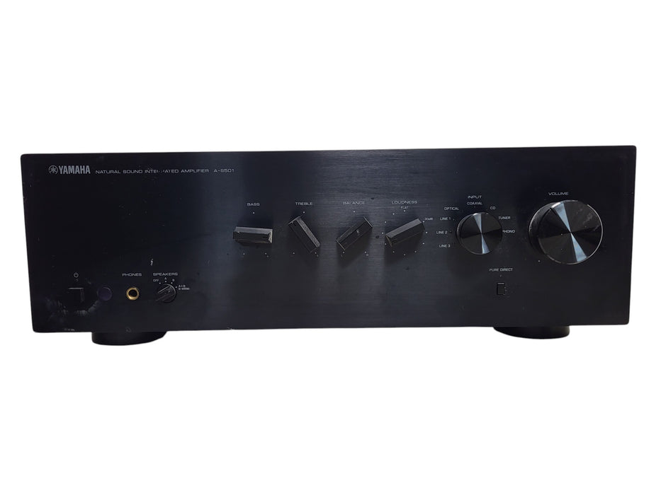 YAMAHA A-S501 Integrated Amplifier Amp Silver Hi-Res DAC 100V No remote