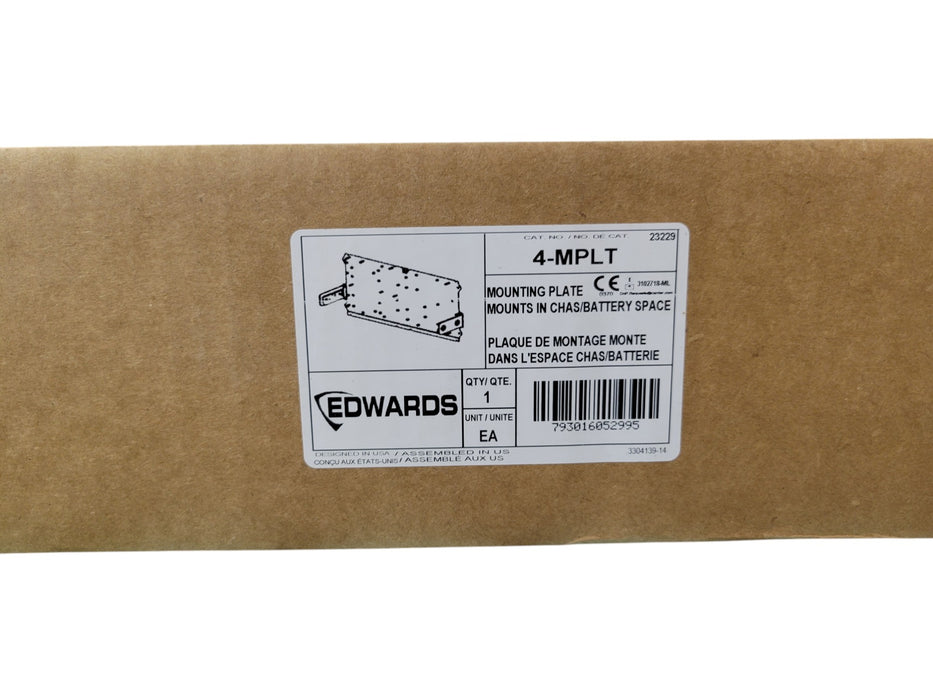 Edwards 4-MPLT - Mounting Plate Mounts in Chas/Battery Space