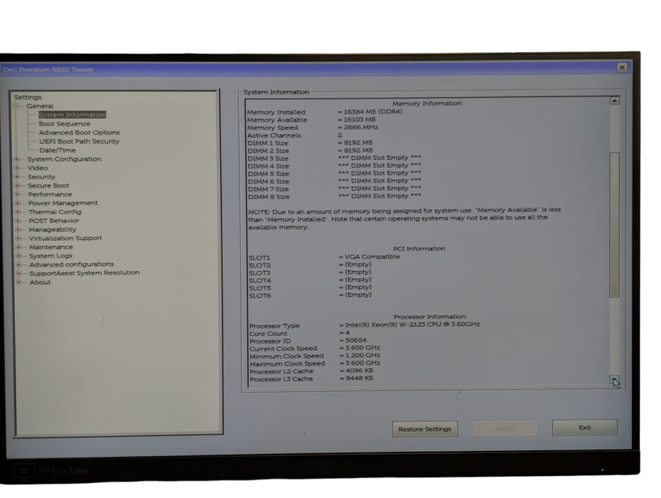 Dell Precision 5820 - Xeon W-2123 16GB RAM 256GB SSD Quadro M4000 950W PSU