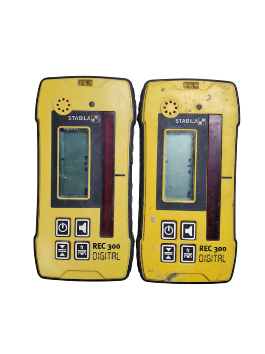 Lot 2x Stabila REC 300 Digital Laser Receiver 514812 (READ)
