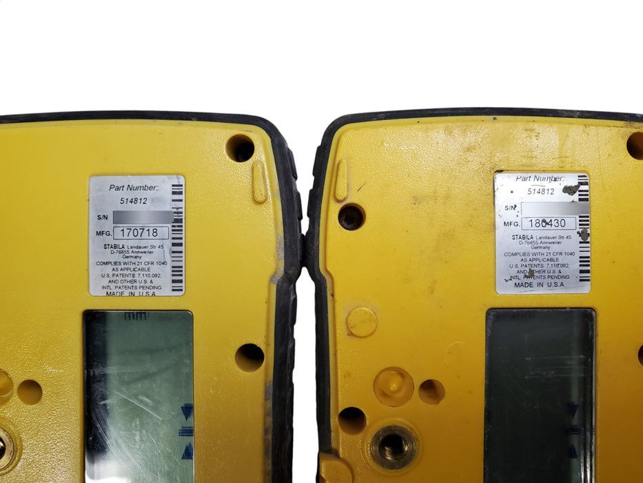 Lot 2x Stabila REC 300 Digital Laser Receiver 514812 (READ)