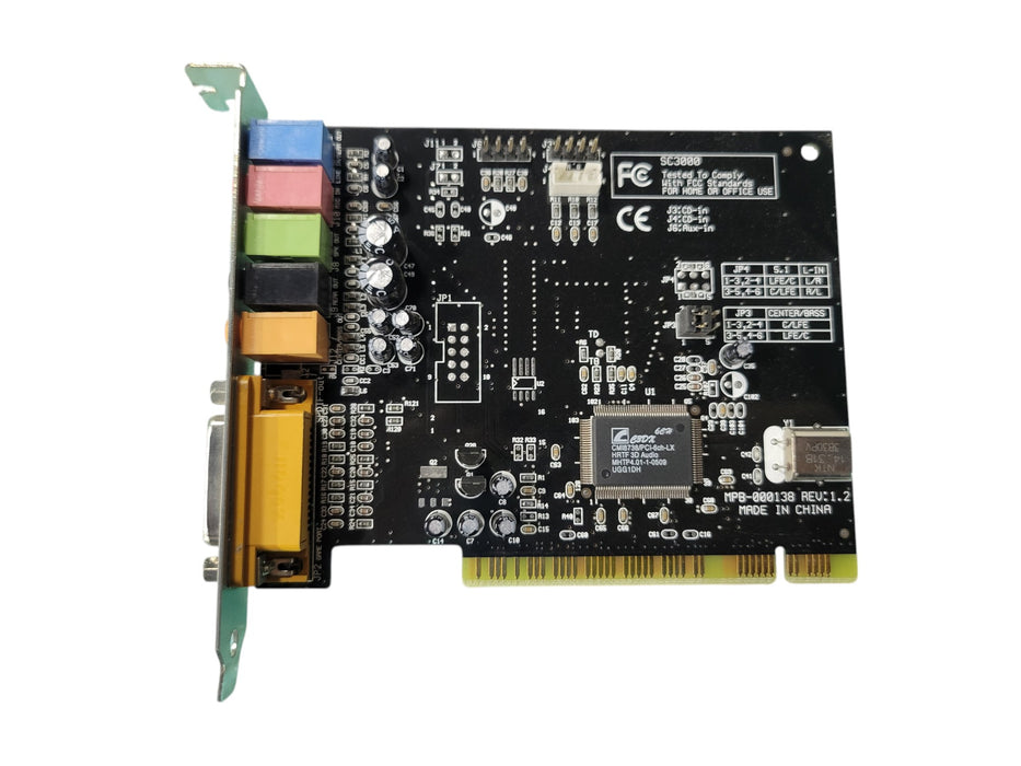 SC3000 CMI8738/PCI-6ch-LX - 5.1 Channel PCI Sound Card with Game Port