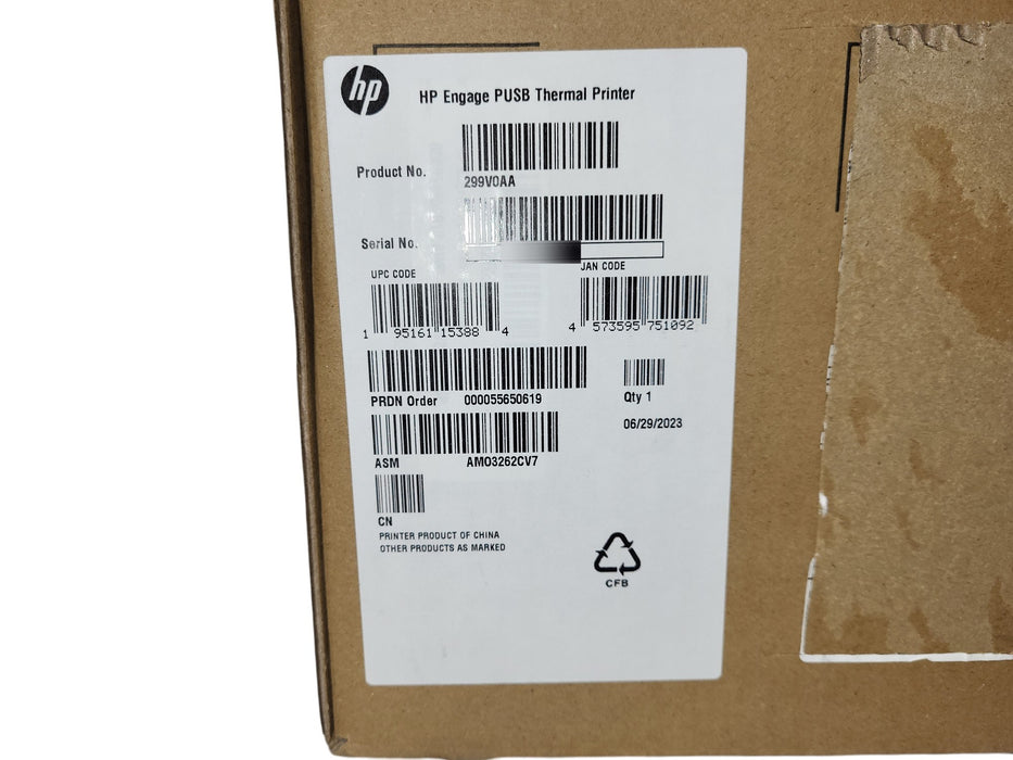 HP Engage PUSB Thermal Printer 299V0AA