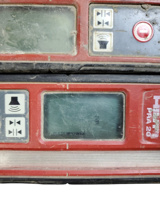 Lot 3x Hilti PRA 20 Laser Receivers (READ)