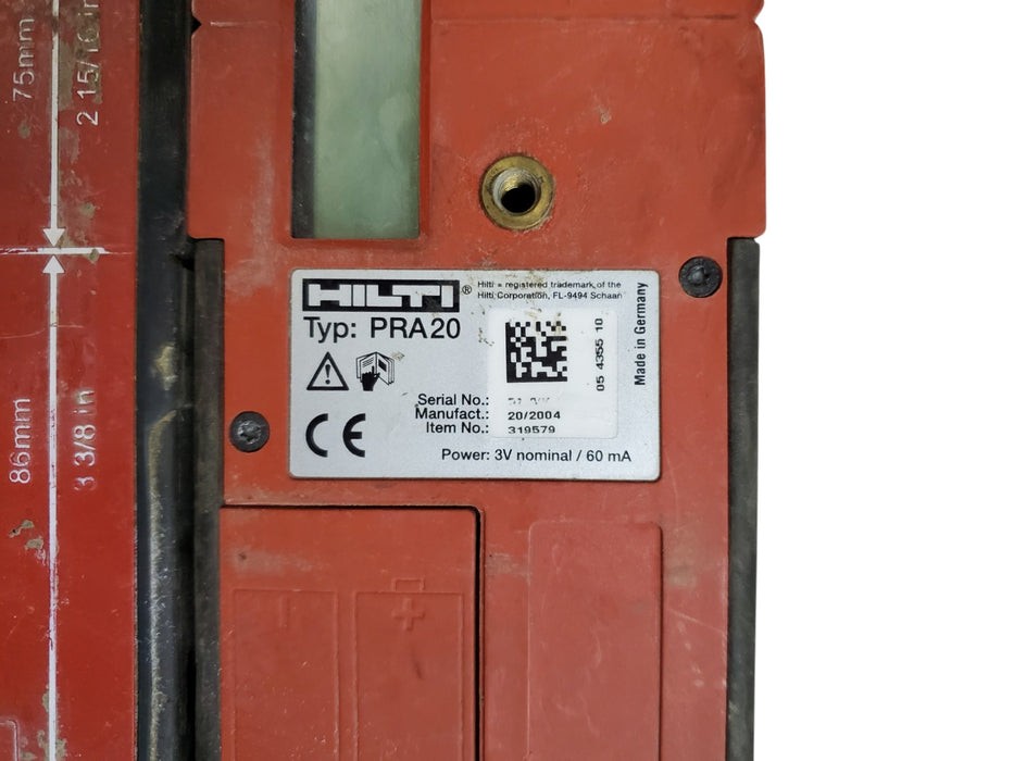 Lot 3x Hilti PRA 20 Laser Receivers (READ)