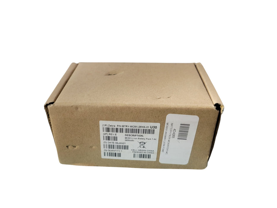 Zebra BTRY-MC9X-26MA-01 - MC92 Li-ion Battery Pack 7.4V 2600mAh