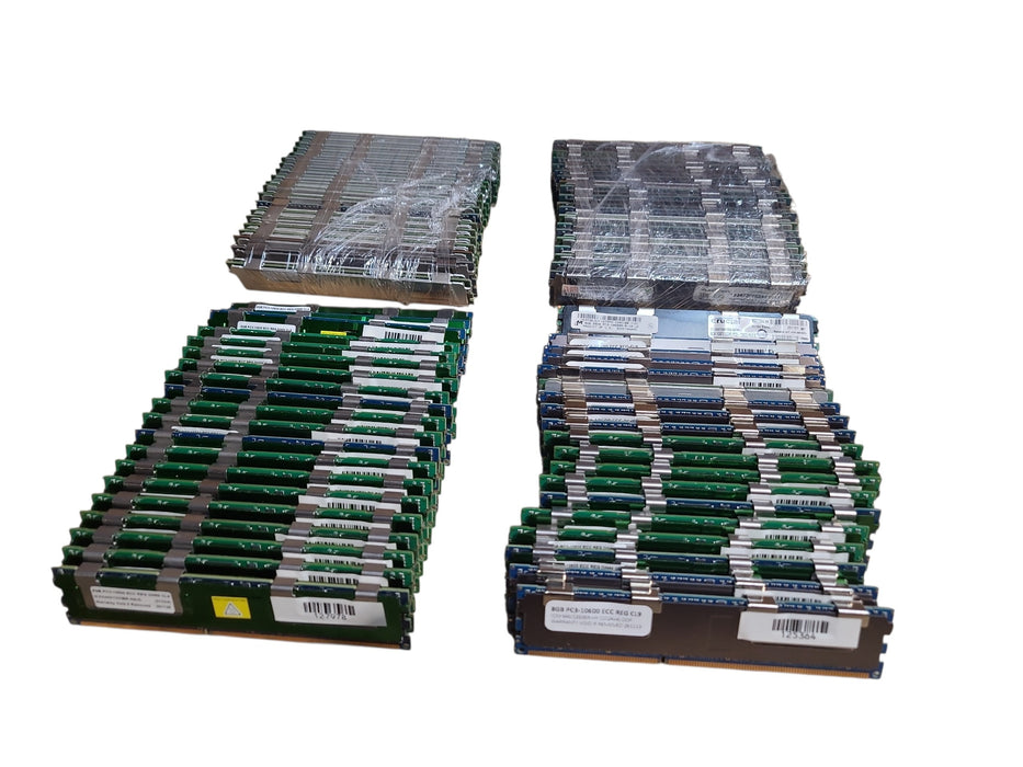 Lot of 80x, Assorted Brands 8GB DDR3 Heatsink Server RAM