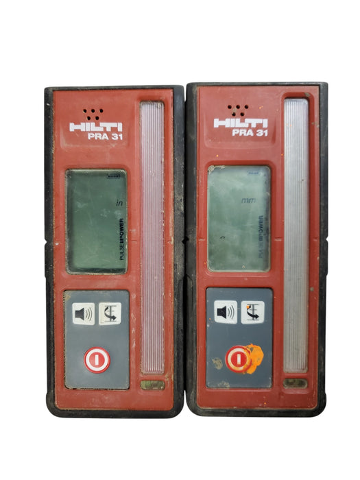 Lot 2x Hilti PRA 31 Laser Receivers (READ)