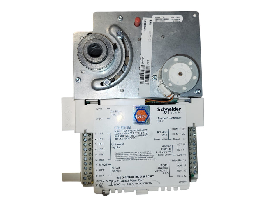 Schneider Electric Andover Continuum 866-V B3866-V VAV Controller (READ)