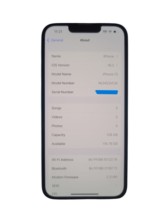 Apple iPhone 13 - 128GB - Blue [A2631 | B]