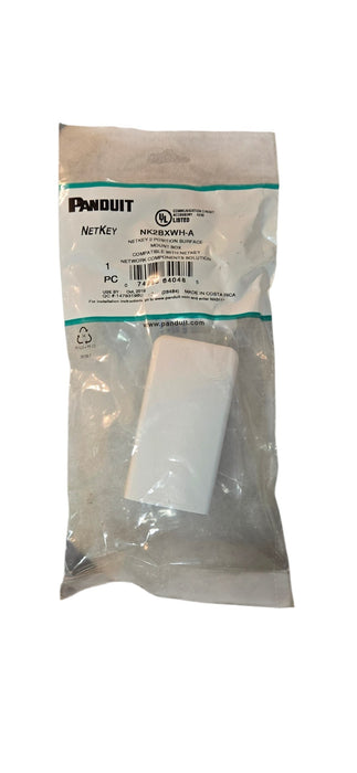 Brand New Panduit NK2BXWH-A NetKey 2-Position Surface Mount Box – 10-Pack