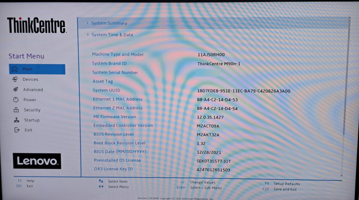 Lenovo ThinkCentre M90n-1 | Intel i3-8145UE | 8GB DDR4 | No HDD
