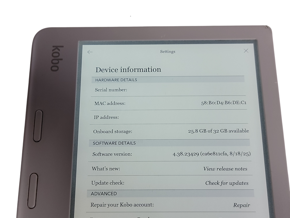 Kobo Libra 2 - 32GB - White [N418 | C]