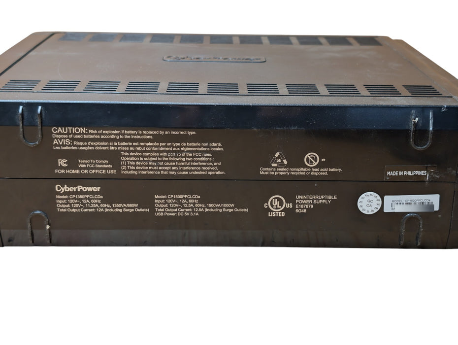 CyberPower CP1500PFCLCDa - 1500VA 1000W PFC Sinewave UPS System