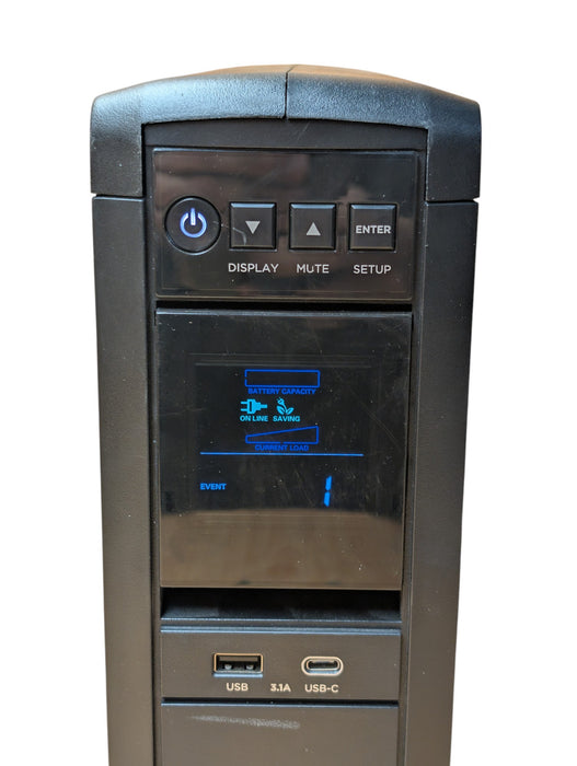 CyberPower CP1500PFCLCDa - 1500VA 1000W PFC Sinewave UPS System