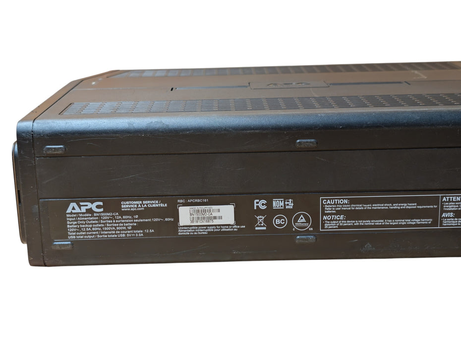 APC Back-UPS 1500 BN1500M2-CA - 1500VA 900W 120V UPS Battery Backup READ