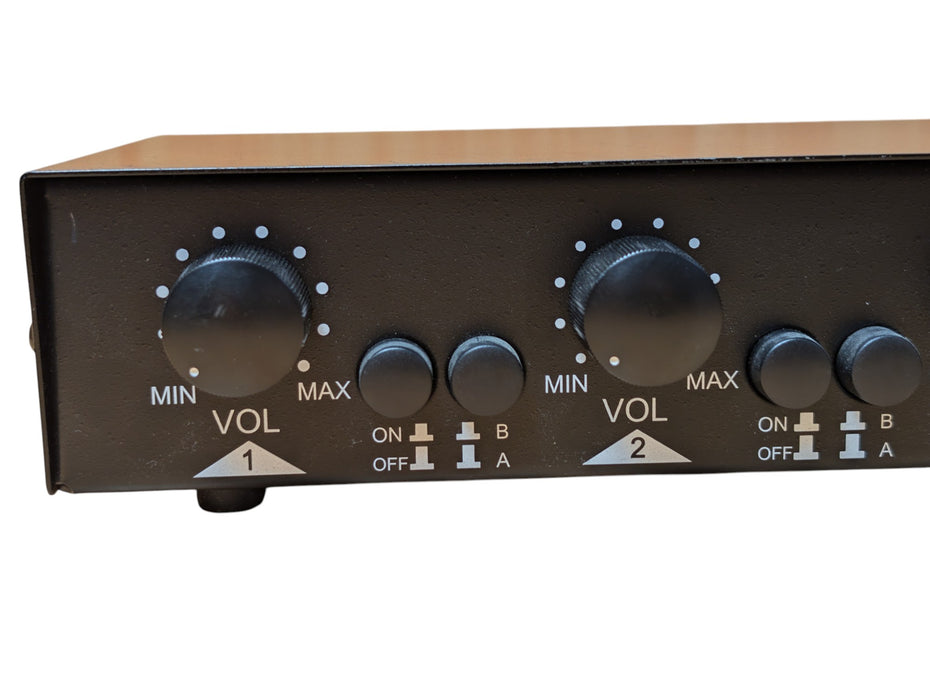 6-Zone Multi-Channel Speaker Selector Switch with Volume Controls Dual Input