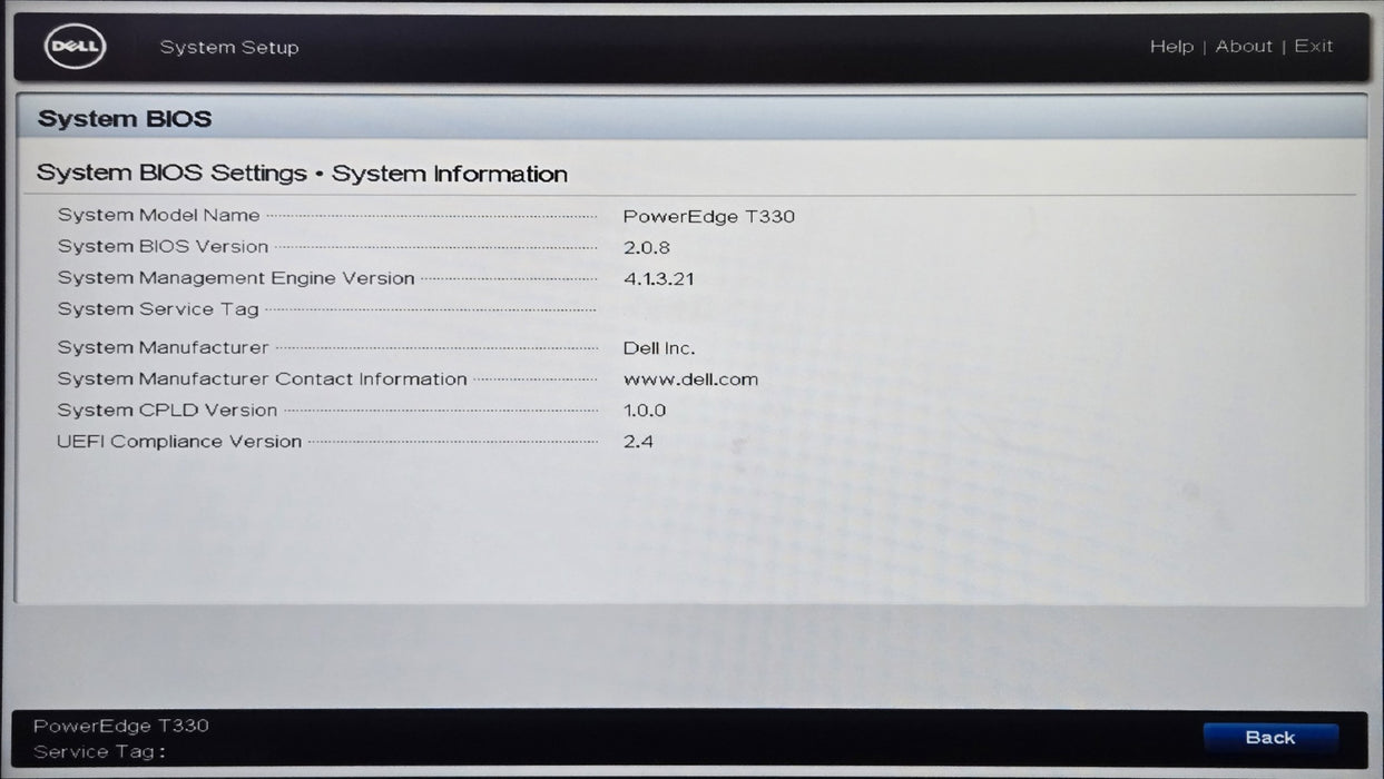Dell PowerEdge T330 - Xeon E3-1230 v5 3.40GHz 32GB RAM PERC H730 No HDD