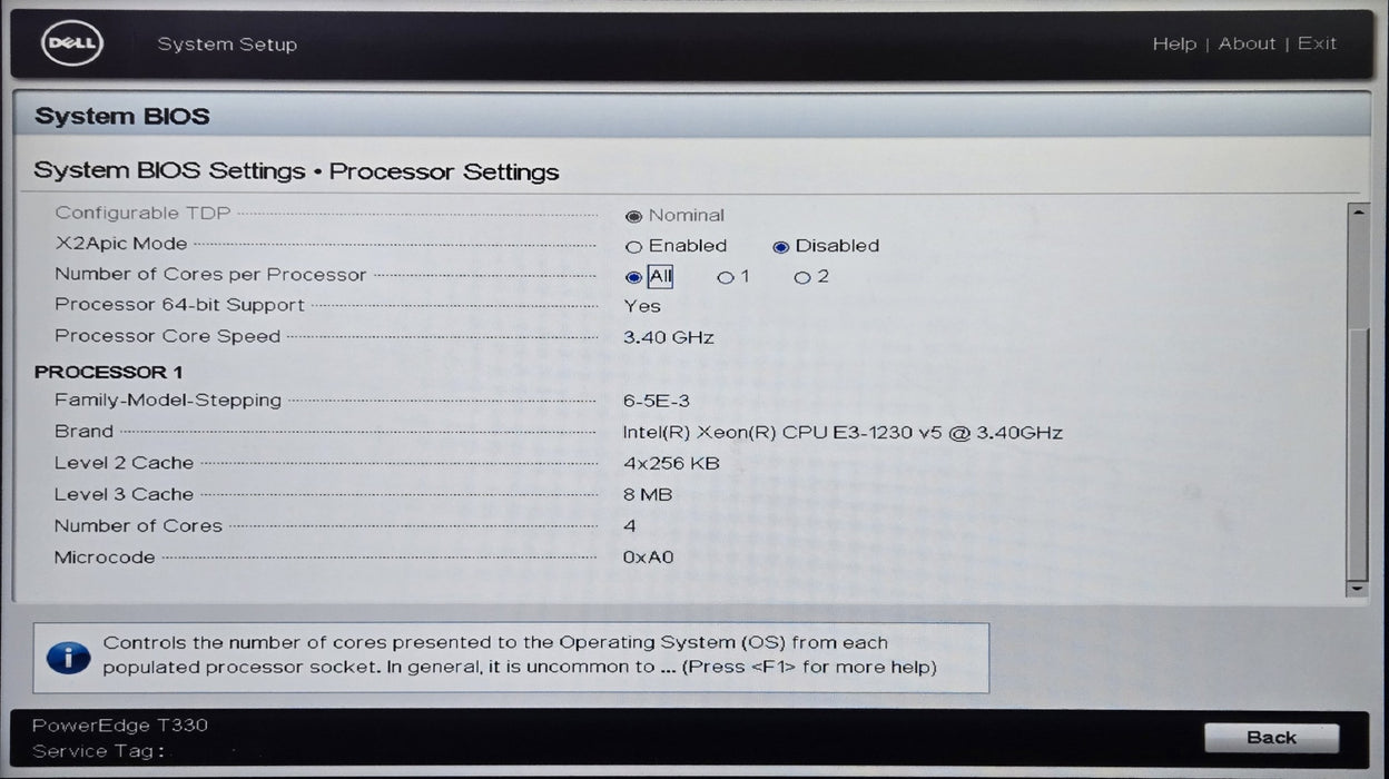 Dell PowerEdge T330 - Xeon E3-1230 v5 3.40GHz 32GB RAM PERC H730 No HDD