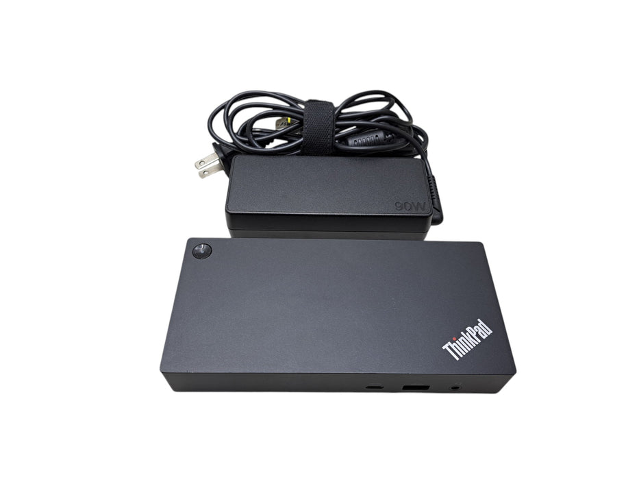Lenovo ThinkPad Universal USB-C Dock 40AY with 90W Power Adapter