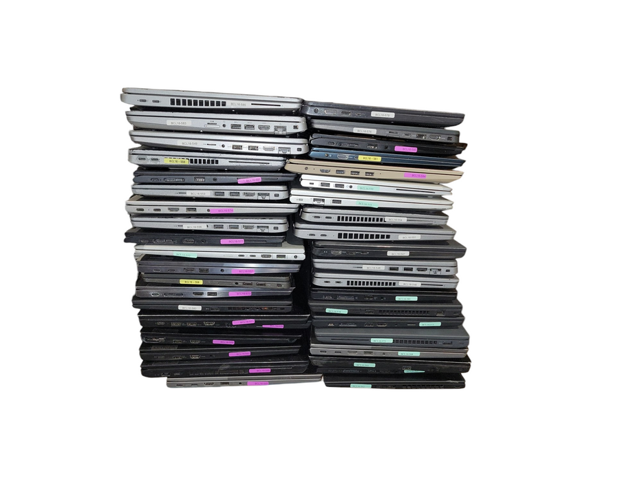 Lot 40x C-Grade DELL/HP/Lenovo 10-13 Gen Laptops (BCL16-07)
