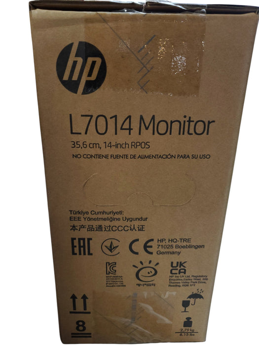 HP L7014 Monitor - 14" RPOS Display T6N31AA#ABA