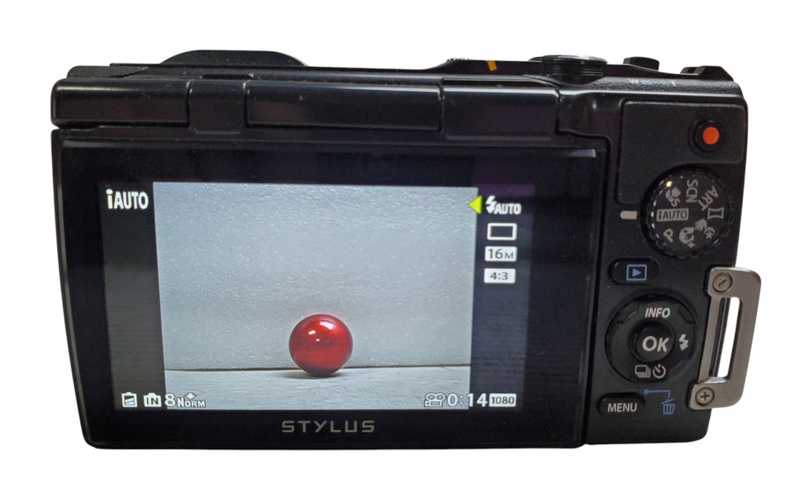Olympus Stylus Tough TG-850 16MP Waterproof Digital Camera w/ Battery