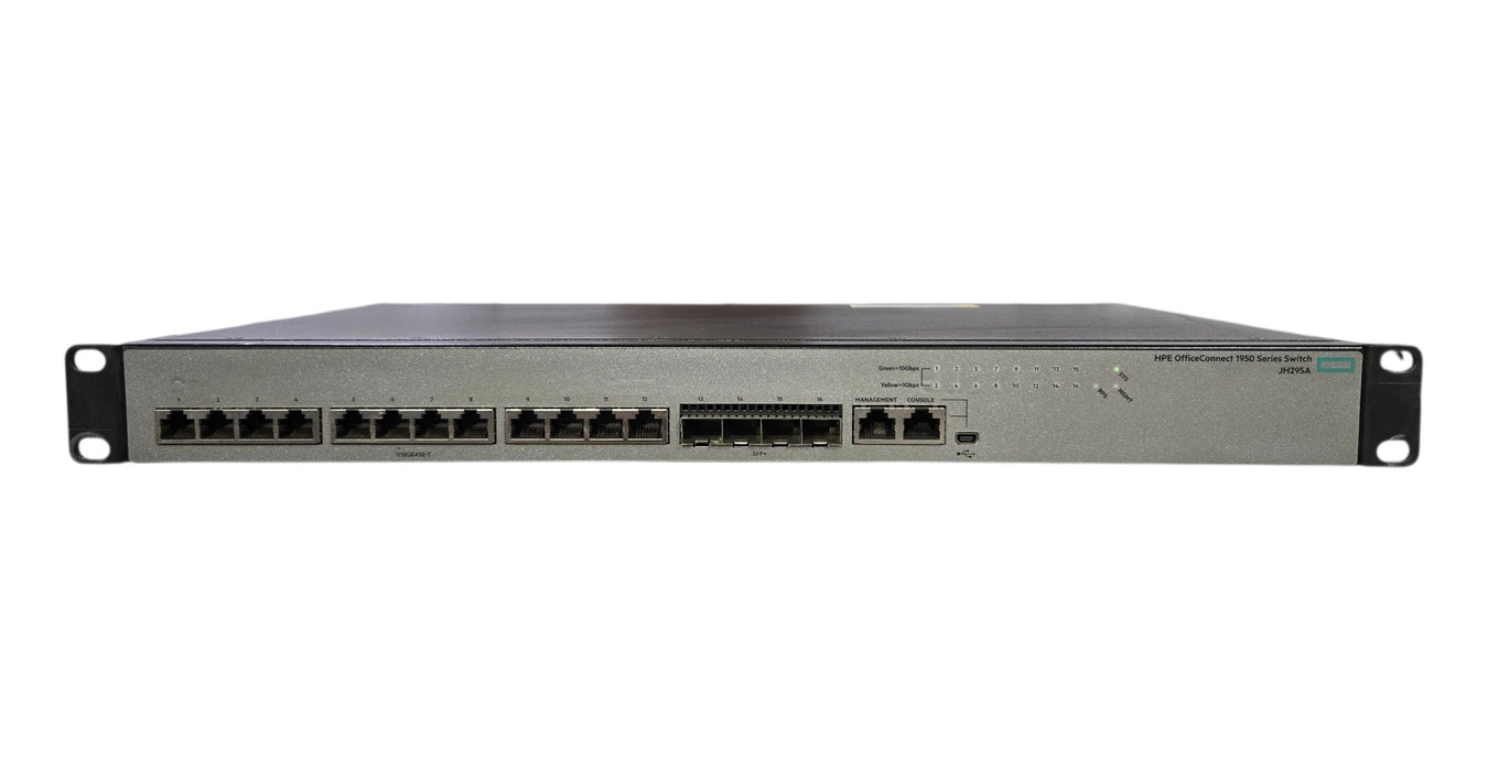 HPE OfficeConnect 1950 12XGT 4SFP+ Switch JH295A - 12x 10GBASE-T 4x 10GbE SFP+