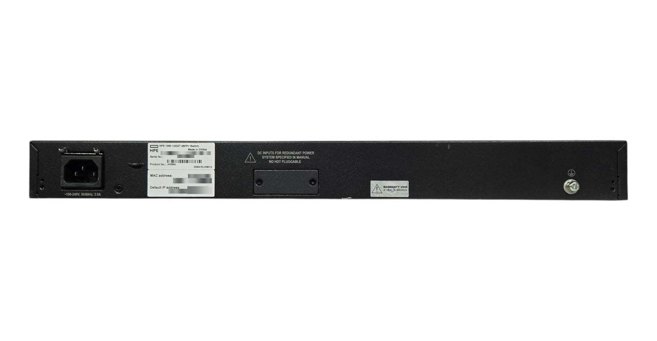 HPE OfficeConnect 1950 12XGT 4SFP+ Switch JH295A - 12x 10GBASE-T 4x 10GbE SFP+