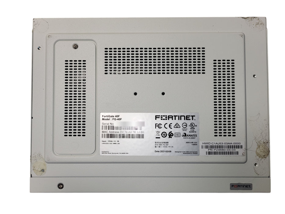 Fortinet FortiGate 40F FG-40F Hardware Firewall Appliance Claimed