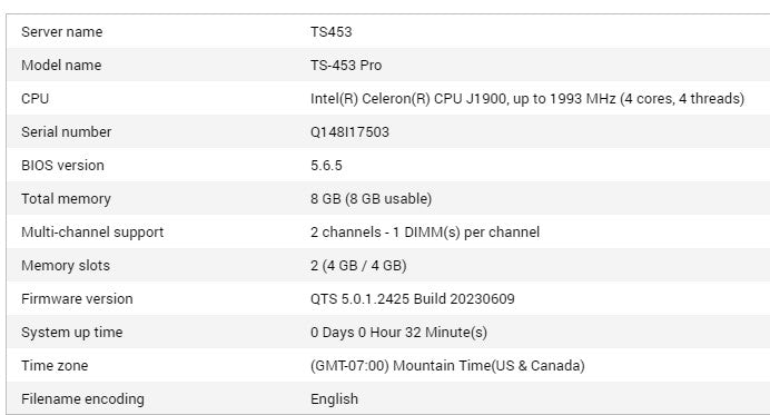 QNAP TS-853 Pro-8G 4 Bay NAS 4x 1TB HDD !