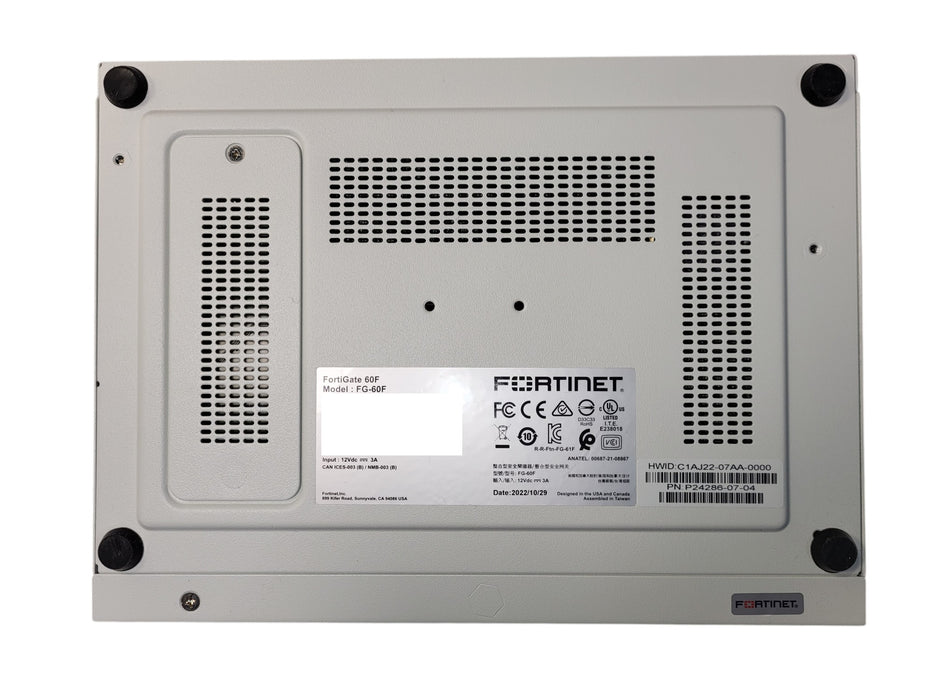 Fortinet FortiGate 60F FG-60F Firewall Security Appliance Claimed