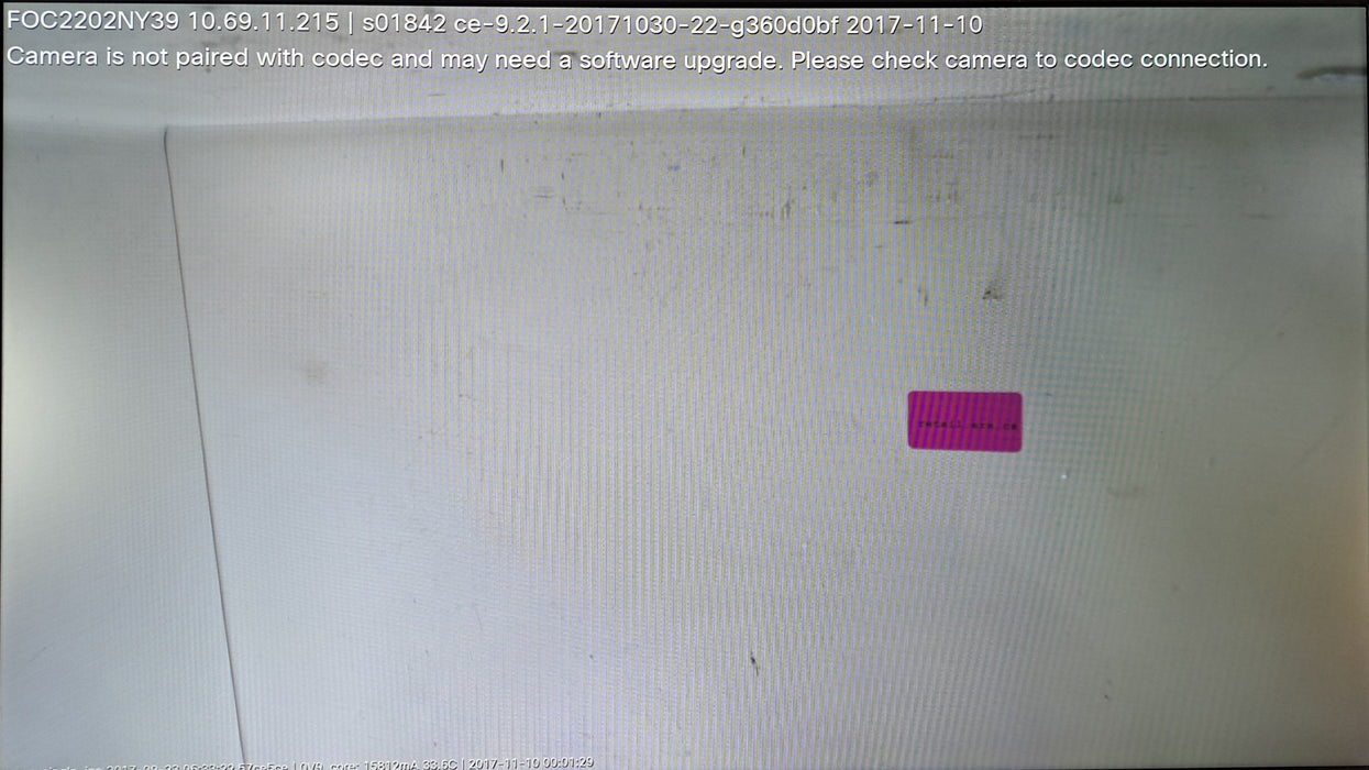 Cisco Spark Quad Camera TTC8-10 CS-QUADCAM V01 Video Conference Camera