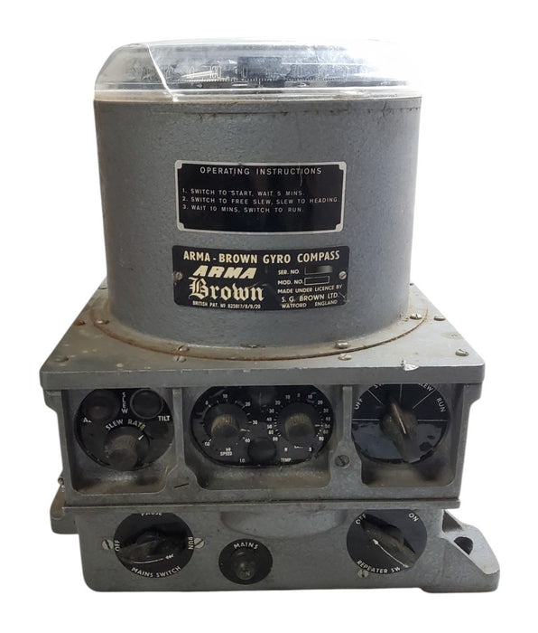 Vintage Arma-Brown Gyro Compass S.G. Brown (READ)