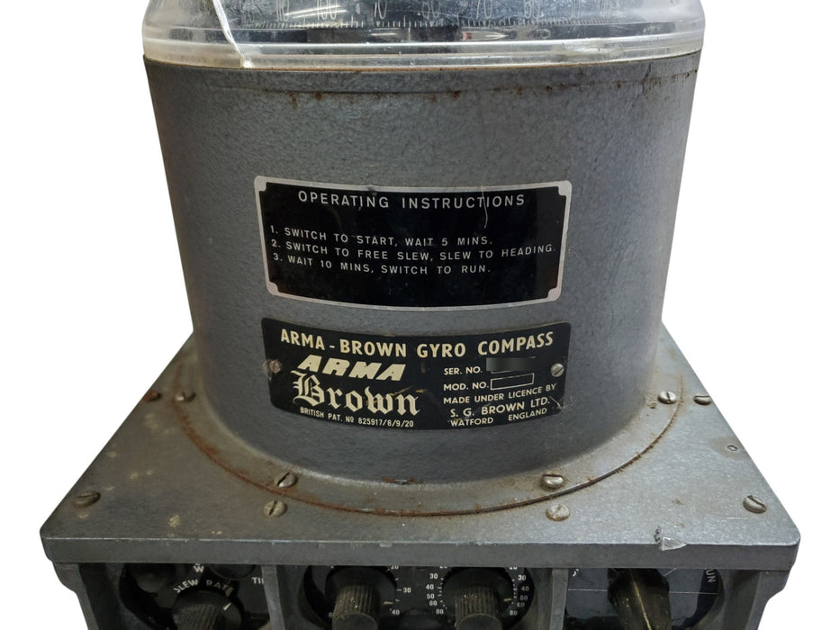 Vintage Arma-Brown Gyro Compass S.G. Brown (READ)