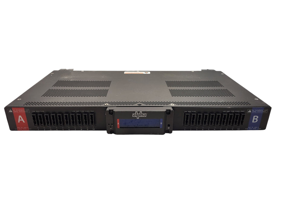 Alpha GMT 125 Fuse Panel C016-1877-10 r04 - Dual Input 20A Max GMT PDU